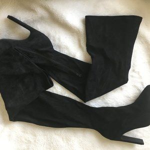 Over The Knee Boots - Black